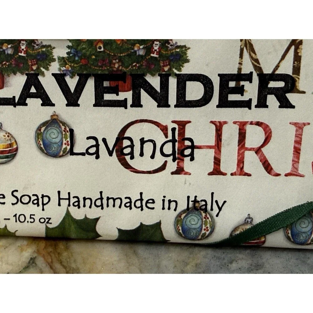 Lavender Lavanda Vegetable Soap Handmade in Italy Large‎ Size Sapone New
